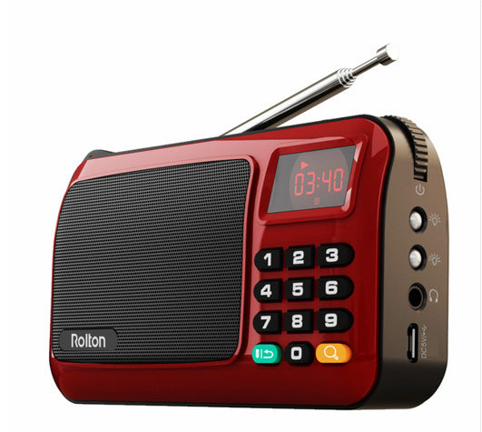 KTX-889619 Compact FM Radio Bluetooth Speaker with MP3 Player and LED Display