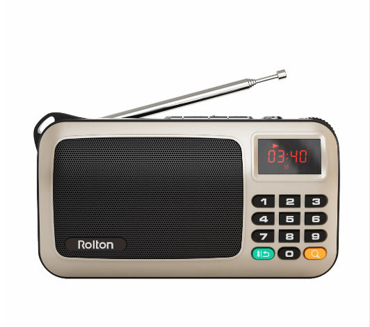KTX-889619 Compact FM Radio Bluetooth Speaker with MP3 Player and LED Display