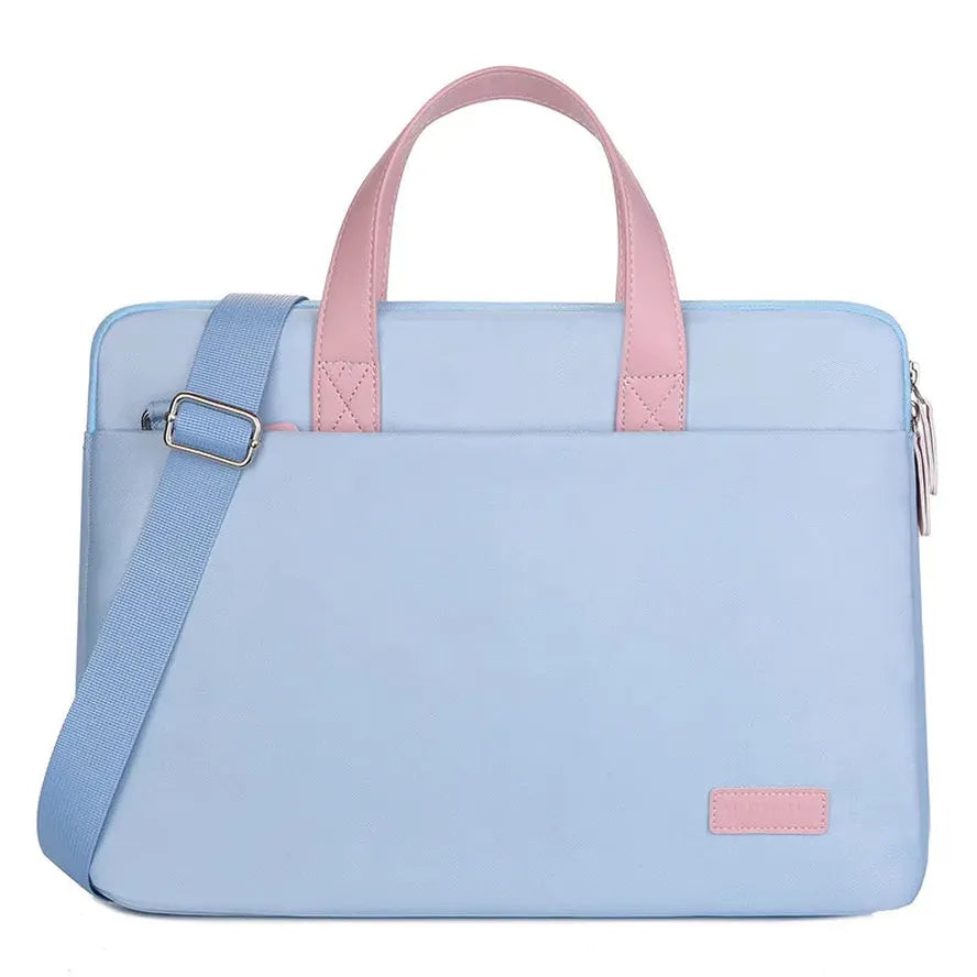 KTX-416787 Custom Logo Unisex Shockproof Polyester Briefcase for Laptops and Computers