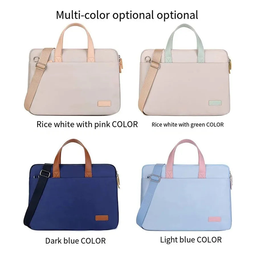 KTX-416787 Custom Logo Unisex Shockproof Polyester Briefcase for Laptops and Computers