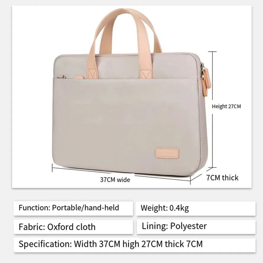 KTX-416787 Custom Logo Unisex Shockproof Polyester Briefcase for Laptops and Computers