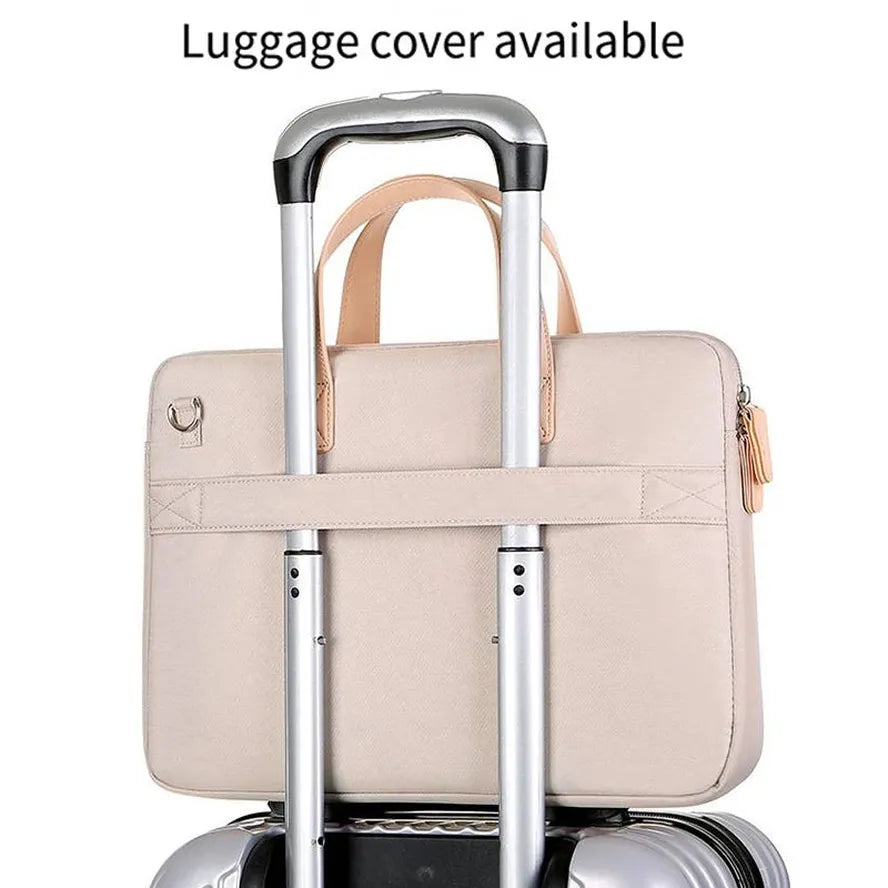 KTX-416787 Custom Logo Unisex Shockproof Polyester Briefcase for Laptops and Computers