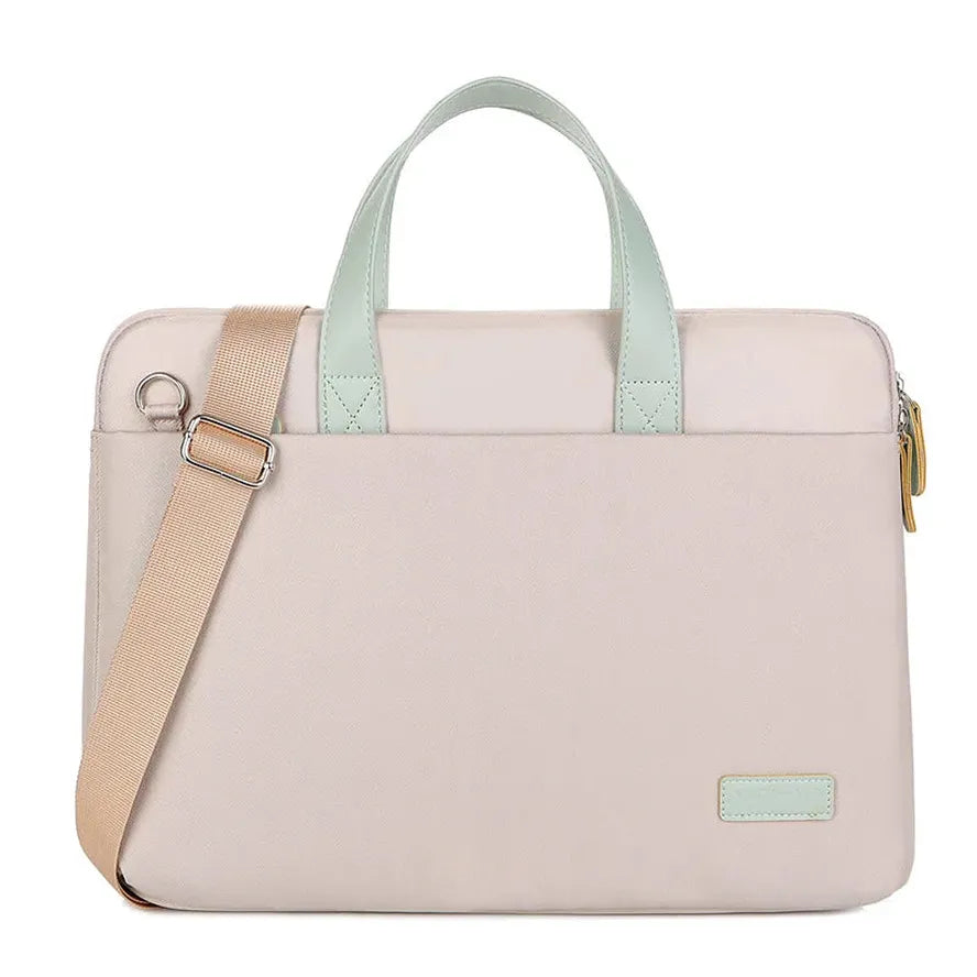 KTX-416787 Custom Logo Unisex Shockproof Polyester Briefcase for Laptops and Computers