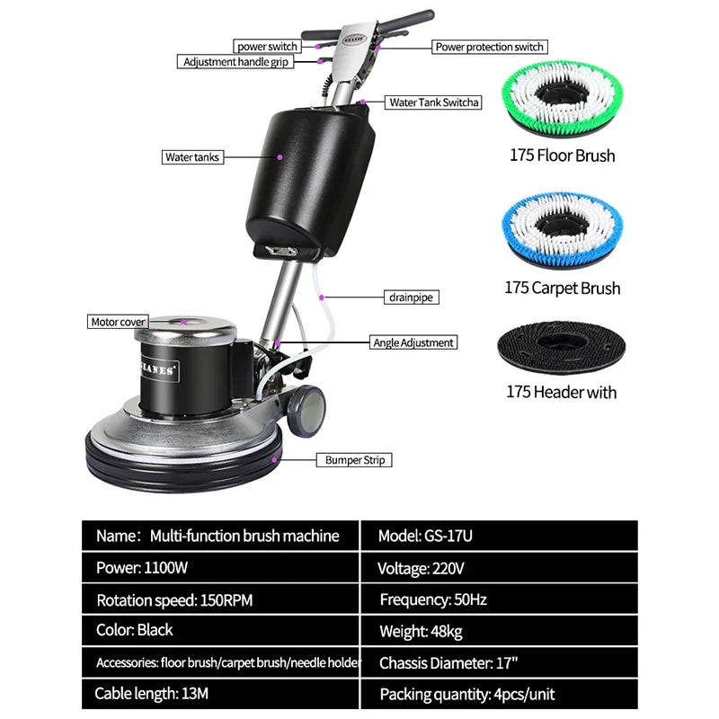 KTX-601555 Multifunctional Floor Scrubber and Polishing Machine for Marble and Tile Renovation