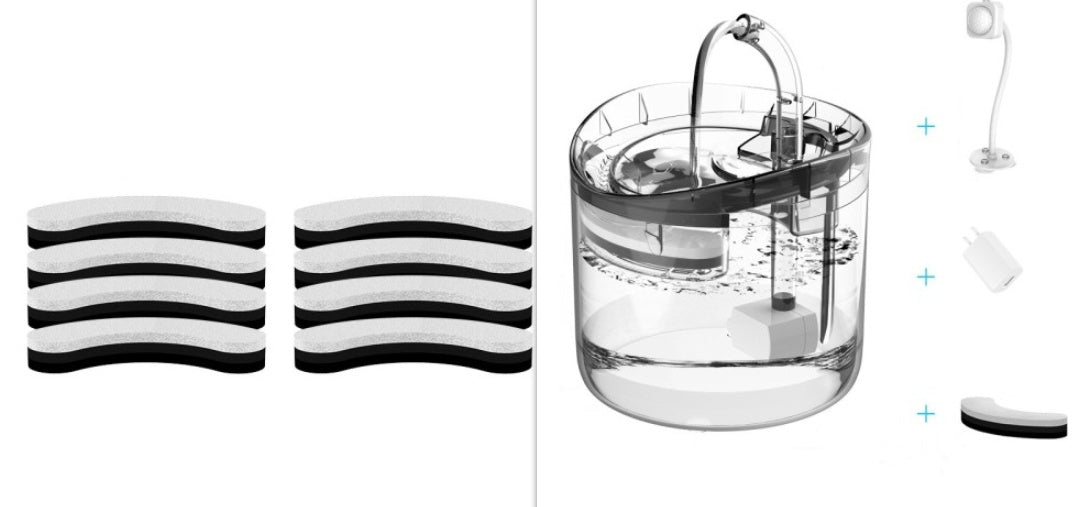 JMT-575434 Automatic Smart Pet Water Dispenser for Dogs and Cats - 1.8L Circulation Waterer, USB & Adapter Powered, Removable Design