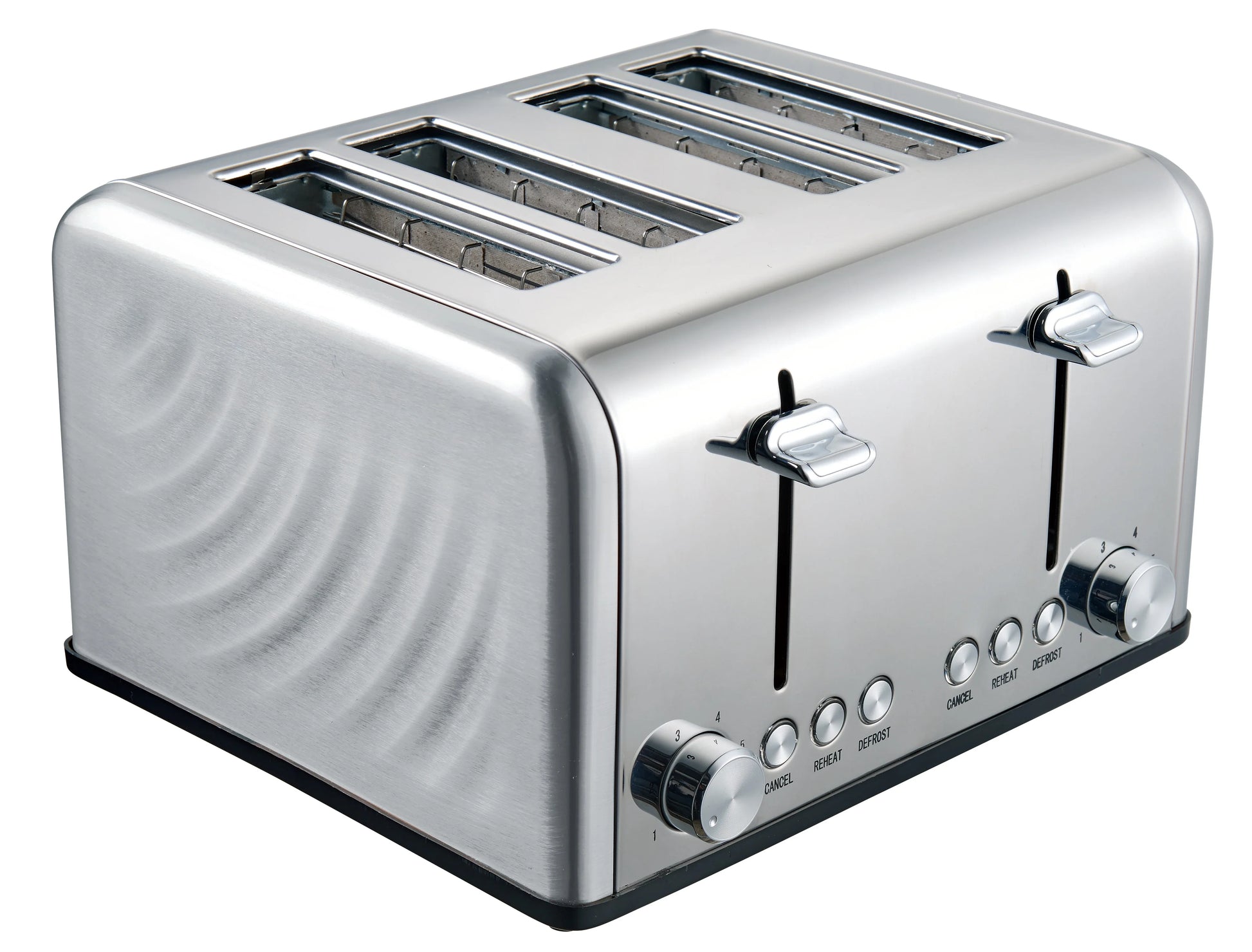 KTX-537491 Stainless Steel 4 Slice Electric Toaster with Automatic Pop-Up Function