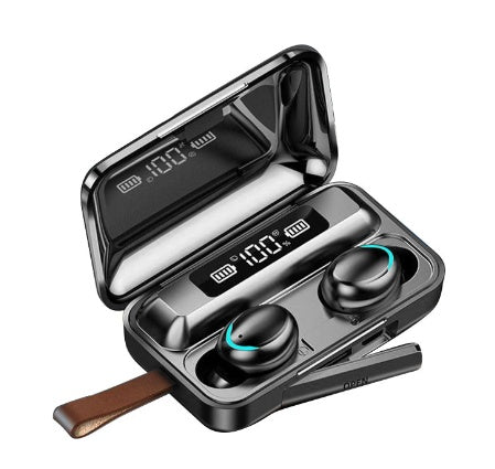 KTX-017939 Binaural Wireless Bluetooth Headset with Touch Control and Digital Display