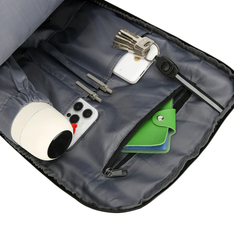 KTX-043987 Waterproof Laptop Backpack with USB Charging Port for Business and Outdoor Use
