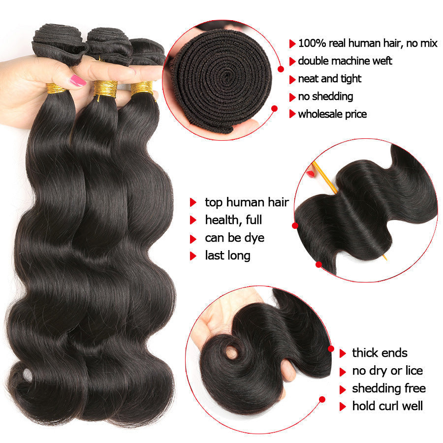 JMT-578250 Body Wave Human Hair Bundles for Versatile Styling, Available in Multiple Lengths