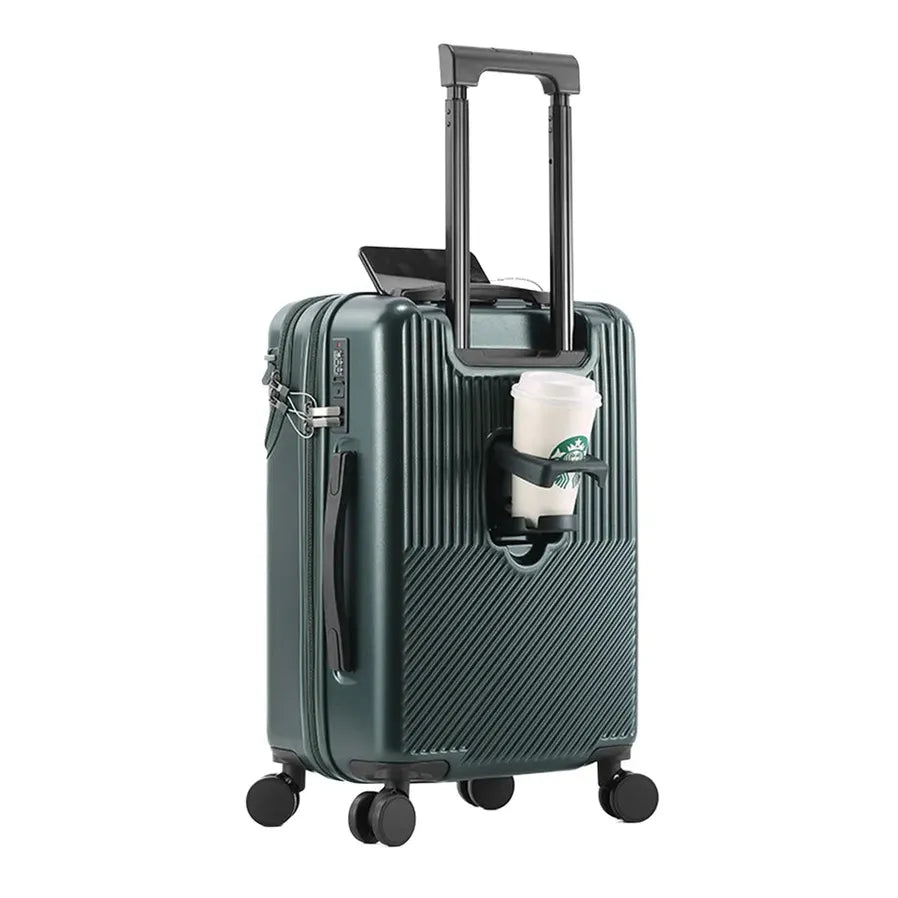 KTX-471443 Unisex Cabin Spinner Luggage with USB Port for Effortless Travel
