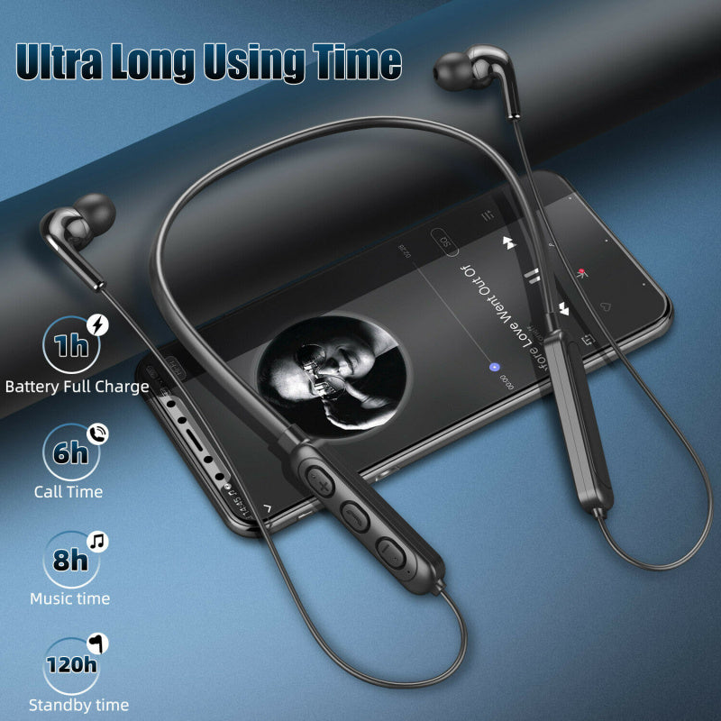KTX-934291 Bluetooth Neck-Hanging Stereo Headset with Multi-Point Connection and Voice Control