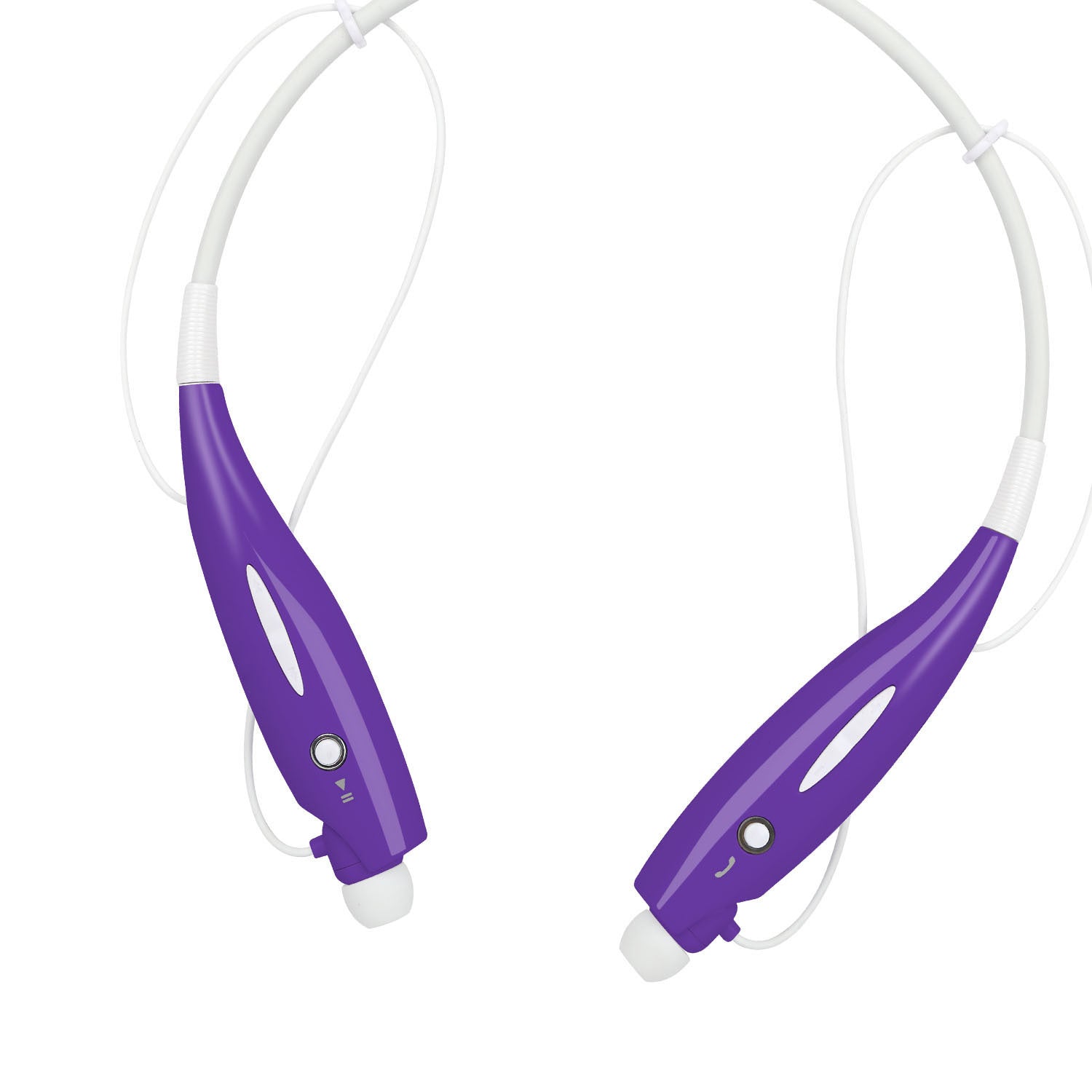 KTX-193427 Wireless Stereo Neckband Headphones with Built-in Mic, IPX4 Waterproof Earbuds, and Long Battery Life