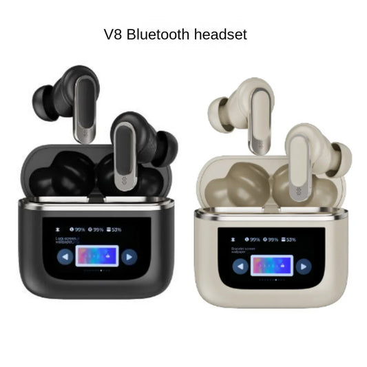 KTX-509587 Wireless Sports Headset with ANC, Long Battery Life, LED Display, Waterproof, Compatible with Android & Apple