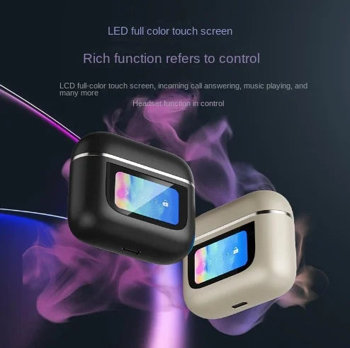 KTX-509587 Wireless Sports Headset with ANC, Long Battery Life, LED Display, Waterproof, Compatible with Android & Apple
