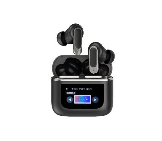 KTX-509587 Wireless Sports Headset with ANC, Long Battery Life, LED Display, Waterproof, Compatible with Android & Apple
