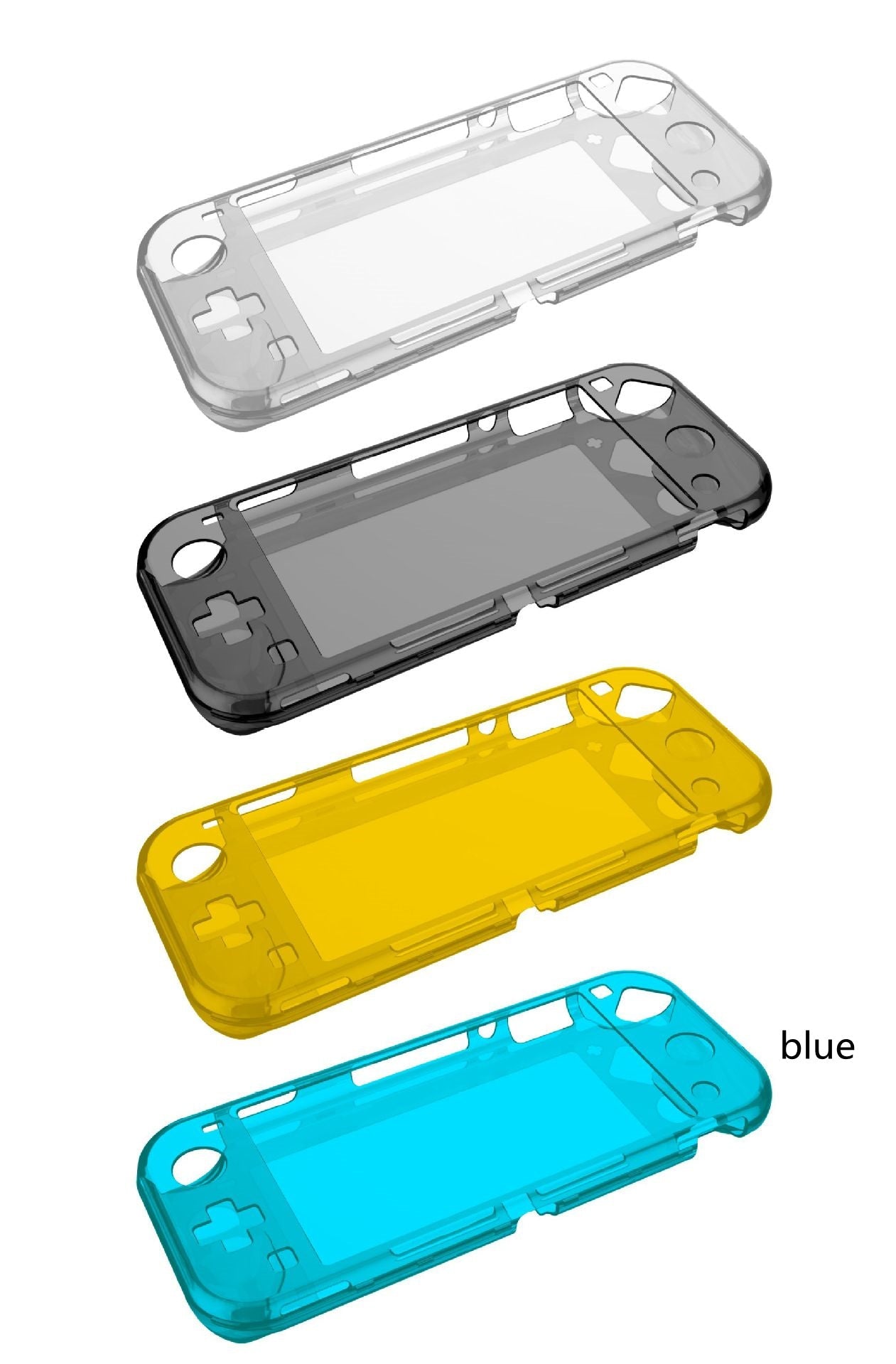 KTX-252051 Crystal Clear Protective Case for Devices - Available in White, Yellow, Blue, Black