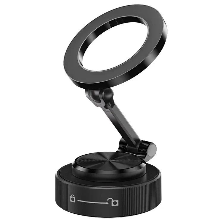 KTX-163539 Foldable Magnetic Wireless Charger with Strong Magnets for iPhone 15 and 16 - Slim Car Phone Holder