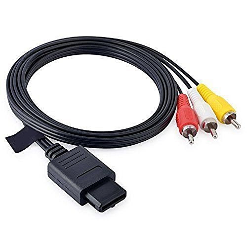 KTX-119571 Video and Audio Cable Extension for SFC, N64, NGC, and WII - 1.6M Length, Black Color