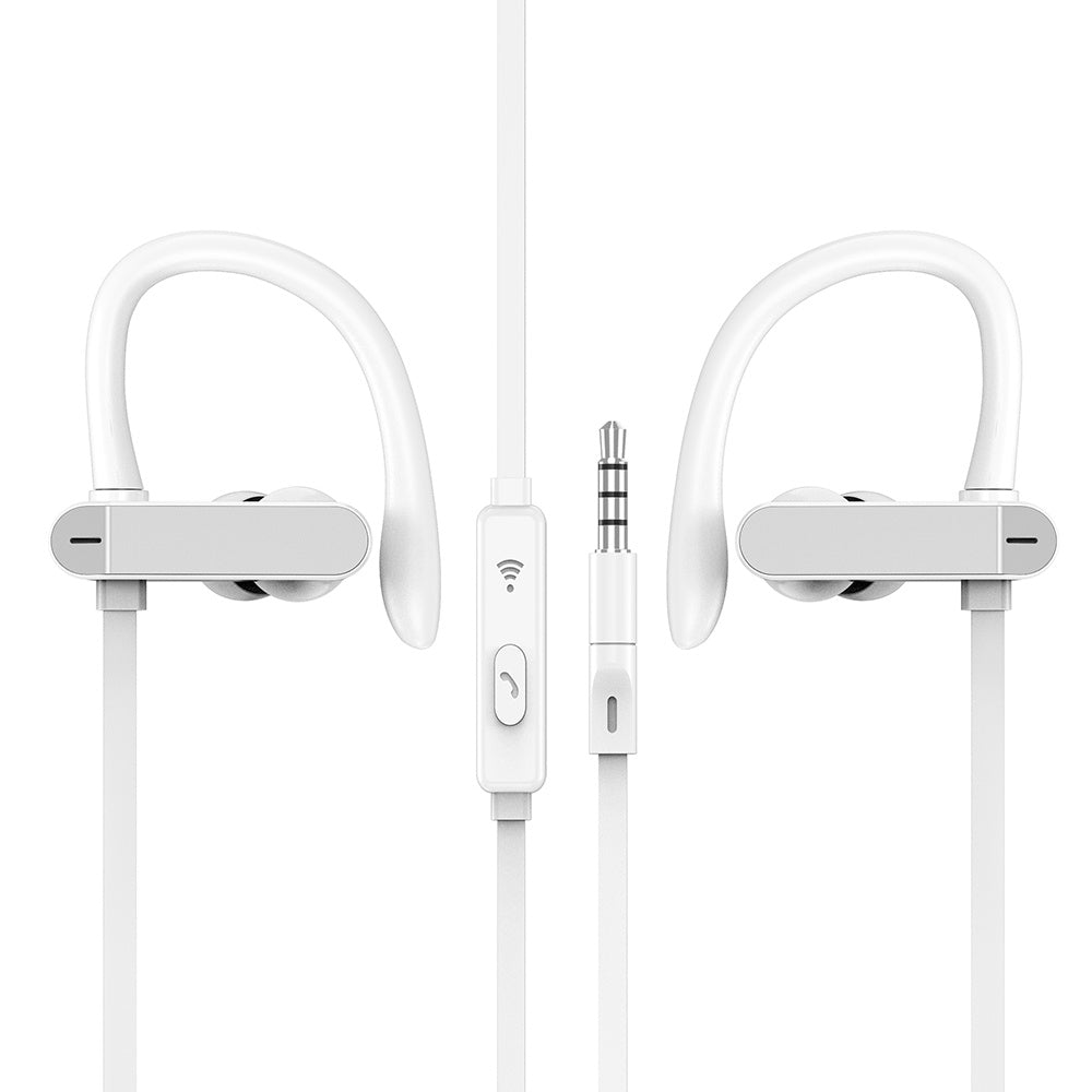 KTX-738131 Sport Running Earbuds with Ear Hooks and Microphone, Compatible with Universal Devices