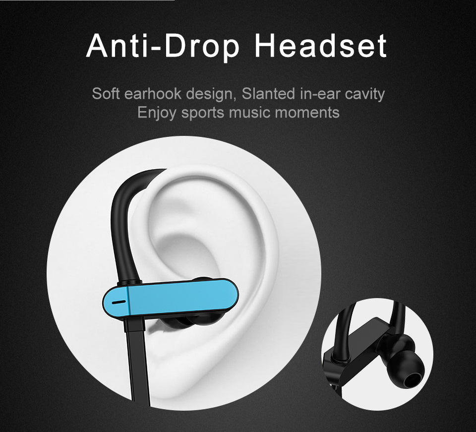 KTX-738131 Sport Running Earbuds with Ear Hooks and Microphone, Compatible with Universal Devices