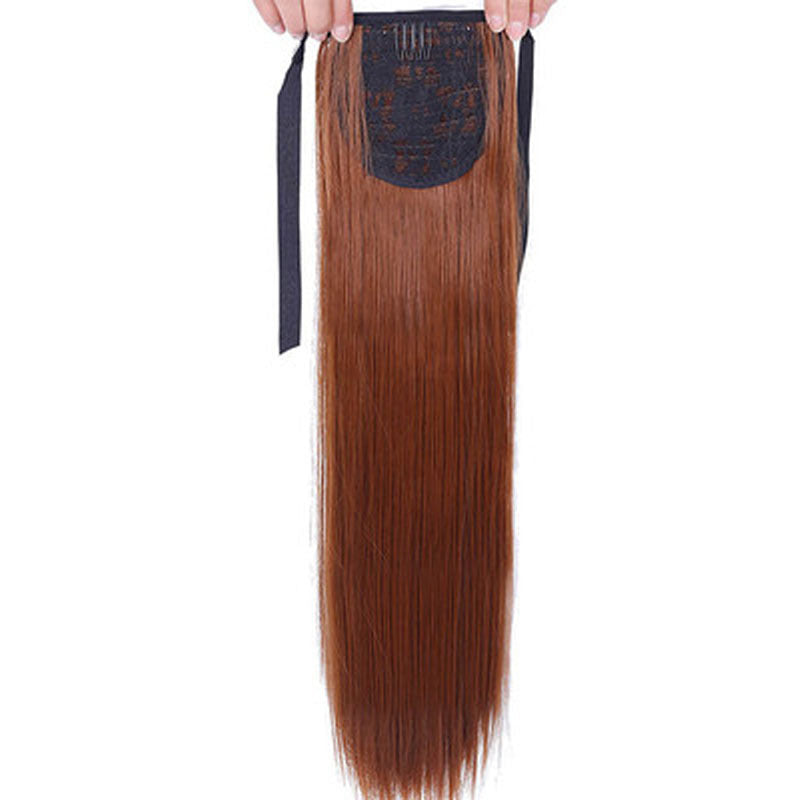 JMT-594058 Long Straight Hair Ponytail - Versatile Hairpiece for All Skin Tones and Face Shapes