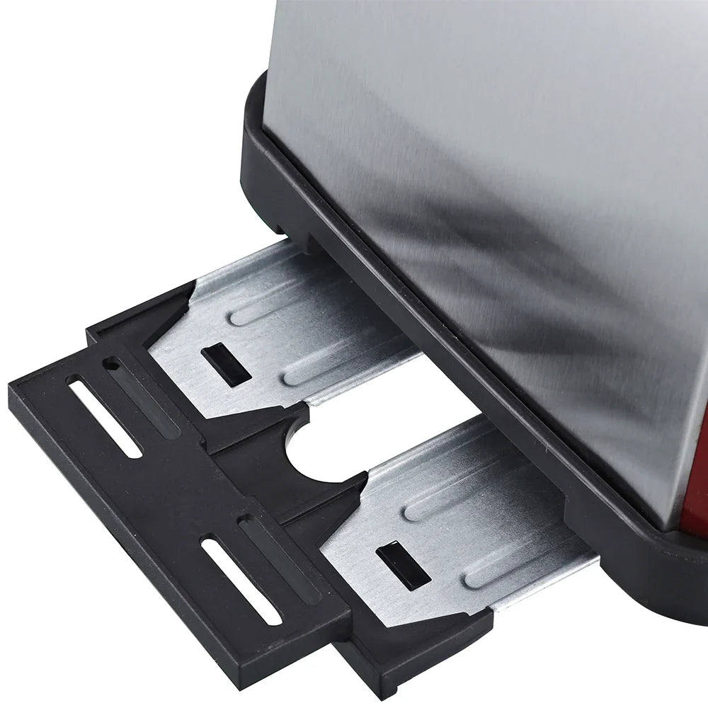 KTX-667411 Stainless Steel 2-Slice Electric Sandwich Toaster with Smart Features