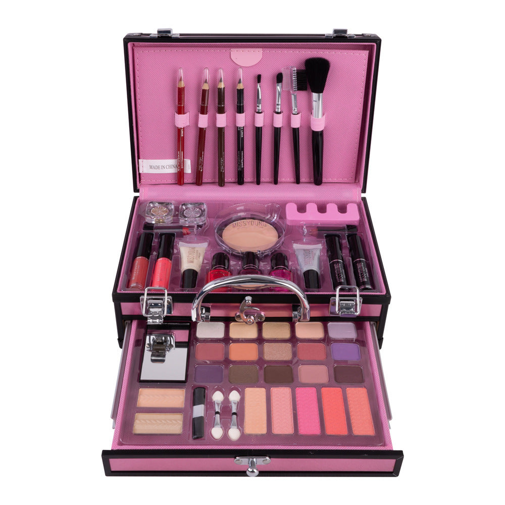 KTX-138835 Girls Makeup Set with 8 Colors for Facial Cosmetics and Nail Art Tools