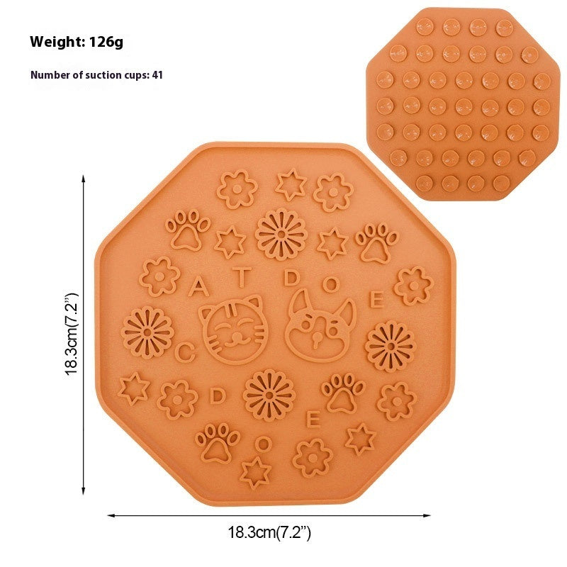 JMT-599434 Silicone Licking Mat with Suction Cups for Pet Distraction and Slow Feeding - Available in Multiple Colors