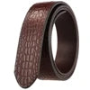 KTX-322579 Luxury Men's Crocodile Pattern Leather Belt