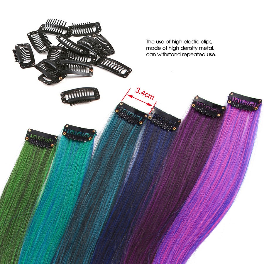KTX-001683 18-Inch Wig Hair Extension in Vibrant Color with Natural Appearance