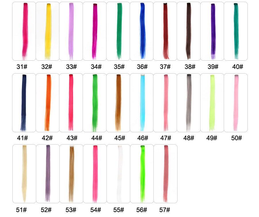 KTX-001683 18-Inch Wig Hair Extension in Vibrant Color with Natural Appearance