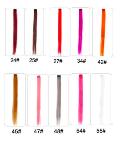 KTX-001683 18-Inch Wig Hair Extension in Vibrant Color with Natural Appearance