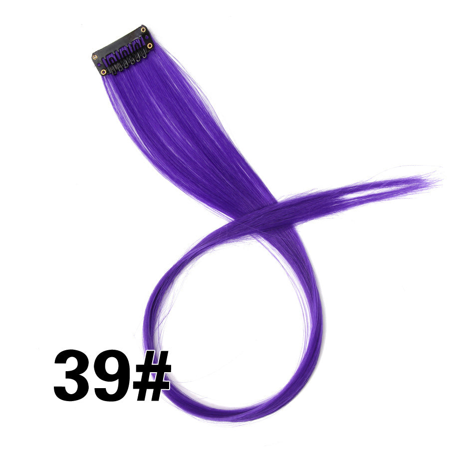KTX-001683 18-Inch Wig Hair Extension in Vibrant Color with Natural Appearance