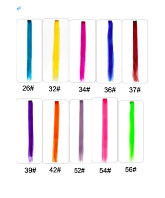 KTX-001683 18-Inch Wig Hair Extension in Vibrant Color with Natural Appearance