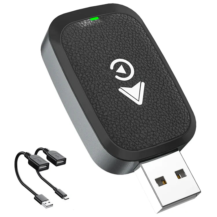 KTX-345491 Universal Wireless CarPlay Adapter for Land Rover and Toyota Vehicles - Portable 2-in-1 USB Dongle