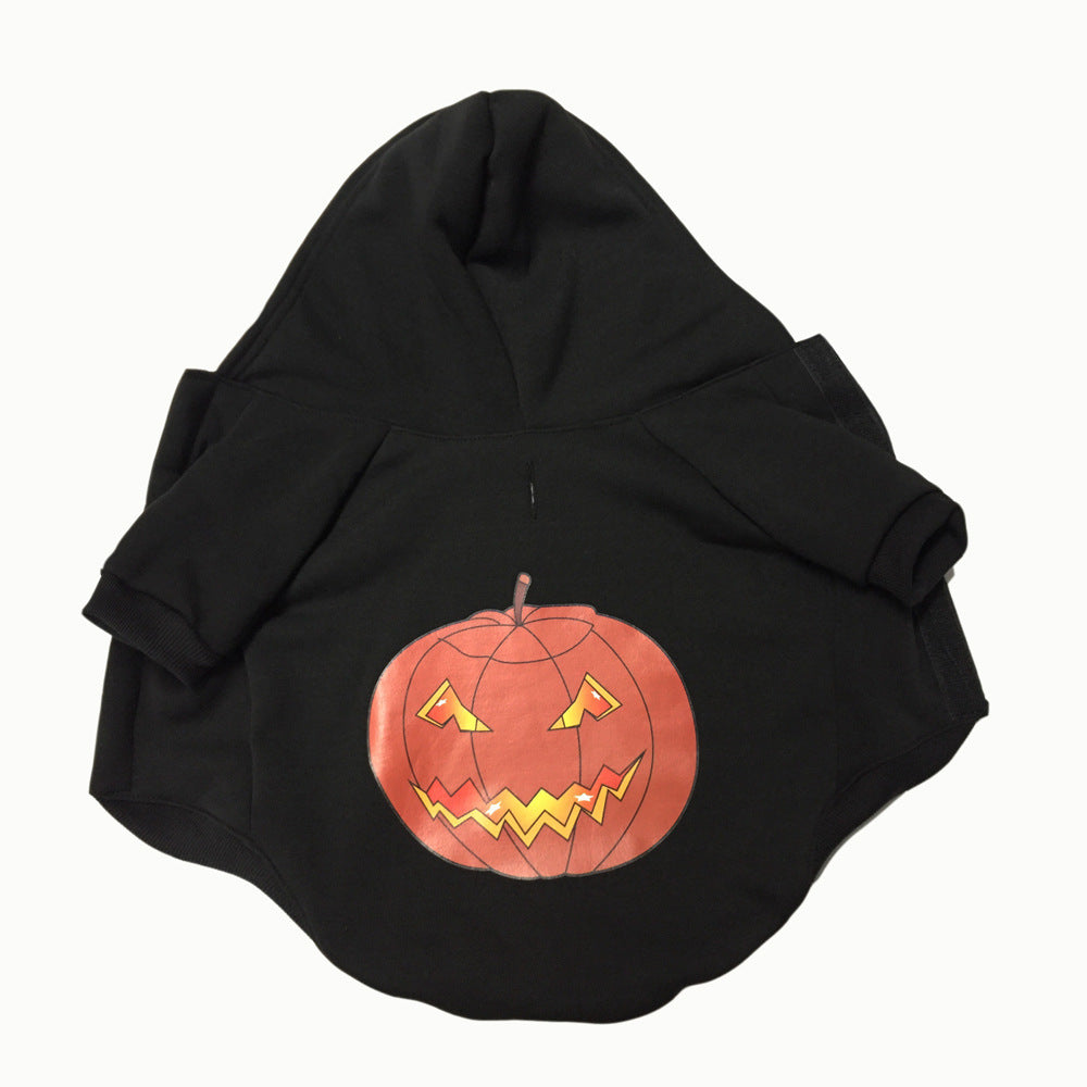 JMT-600906 Cozy Casual Halloween Pumpkin Sweater for Pets - Cotton Fabric Available in Sizes S, M, L, XL
