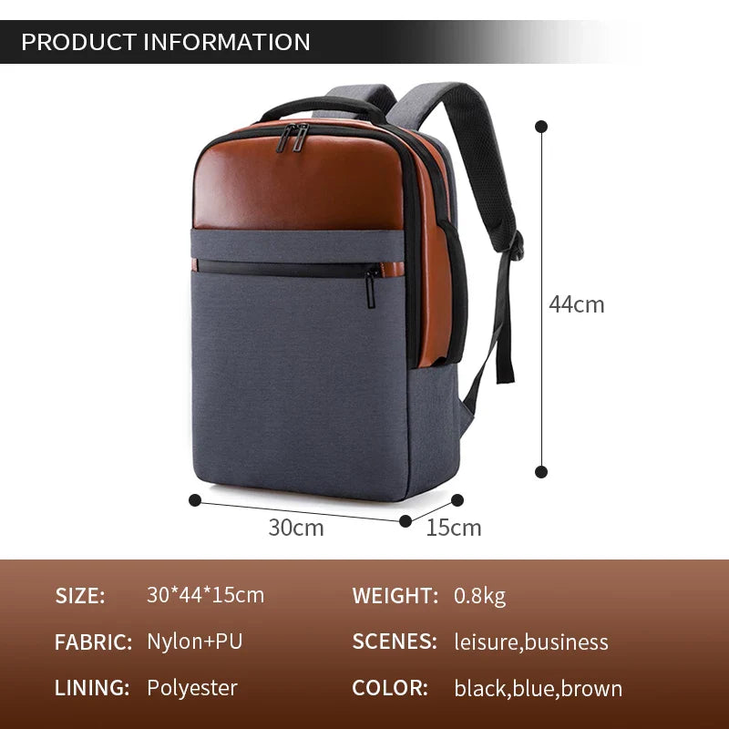 KTX-920979 Stylish Business Travel Laptop Backpack for Men with Organised Compartments