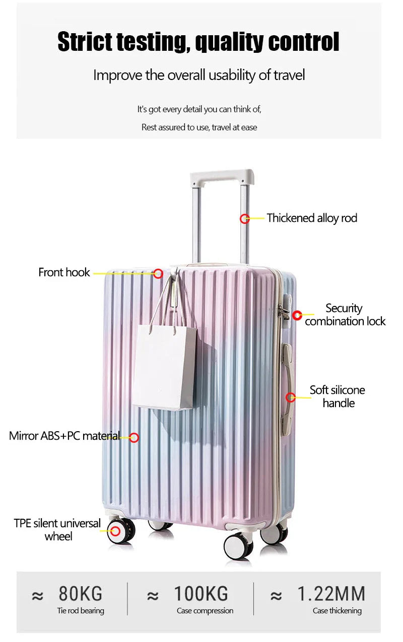 KTX-438675 Three-Piece Multifunctional Luggage Set for Kids - Durable ABS Trolley Travel Bags