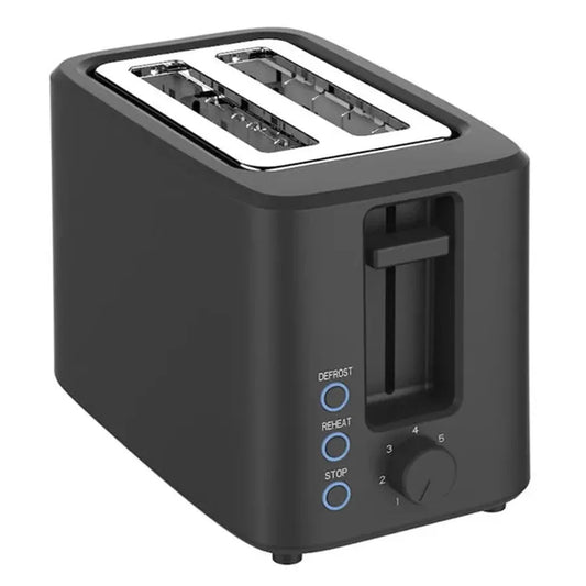 KTX-550995 Two-Slice Electric Toaster with Defrost, Reheat, Cancel Functions and 7-Level Browning Control, 700W, 100V-240V