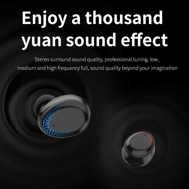 KTX-918483 Bluetooth Stereo Headset with Digital Display and 10M Transmission Range