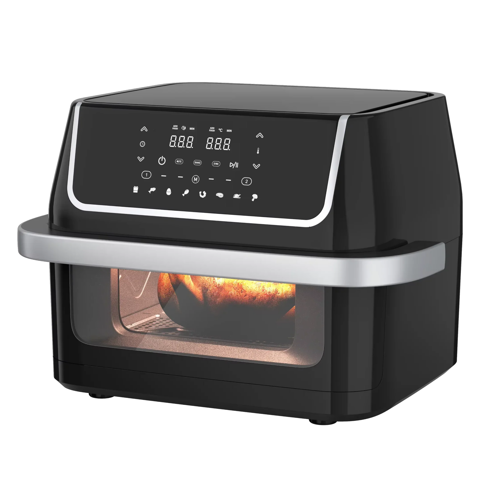 KTX-925779 10L Dual-Core Air Fryer with Large Capacity and Visual Oven Window for Multifunctional Cooking and Grilling