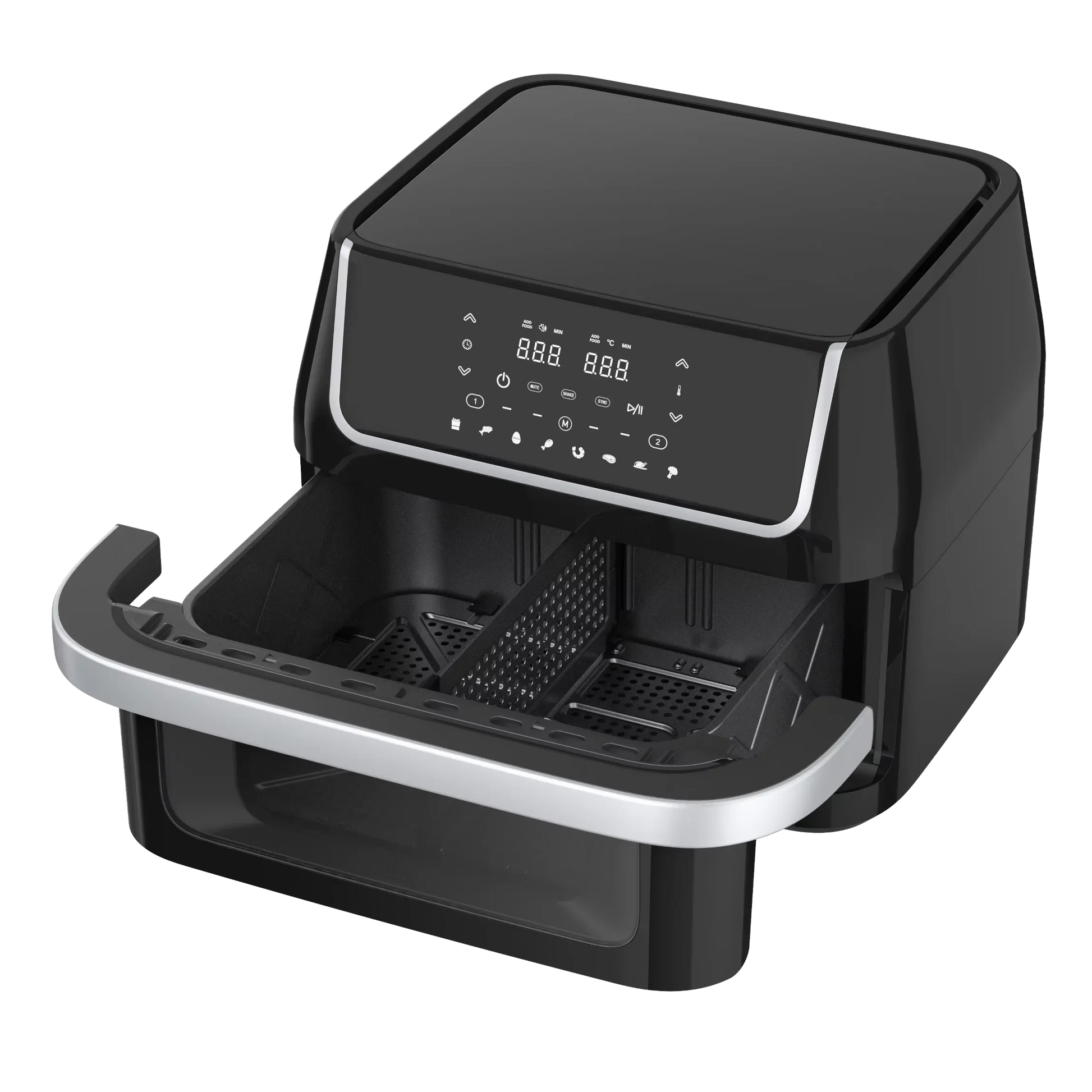 KTX-925779 10L Dual-Core Air Fryer with Large Capacity and Visual Oven Window for Multifunctional Cooking and Grilling