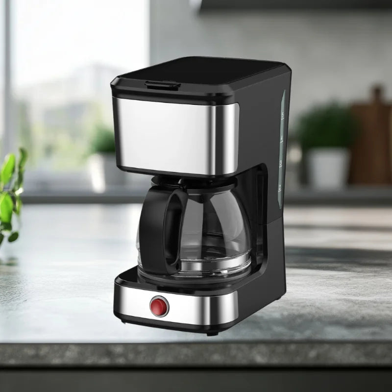 KTX-984723 5-Cup Drip Coffee Maker with Clear Water Level Indicator for Ground Coffee and Coffee Pot