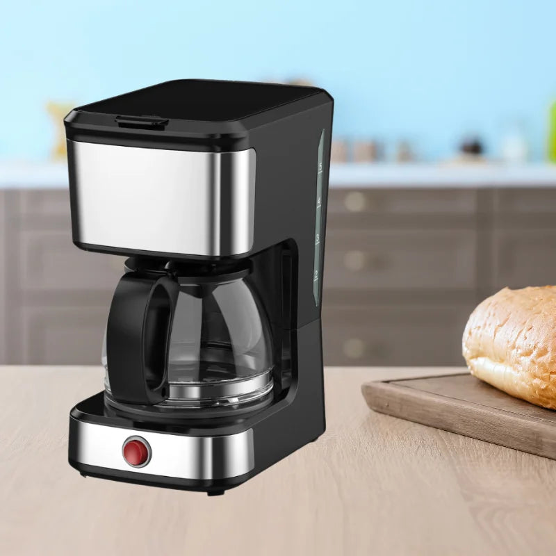 KTX-984723 5-Cup Drip Coffee Maker with Clear Water Level Indicator for Ground Coffee and Coffee Pot
