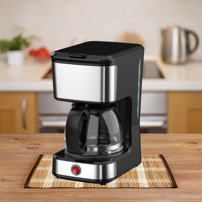 KTX-984723 5-Cup Drip Coffee Maker with Clear Water Level Indicator for Ground Coffee and Coffee Pot