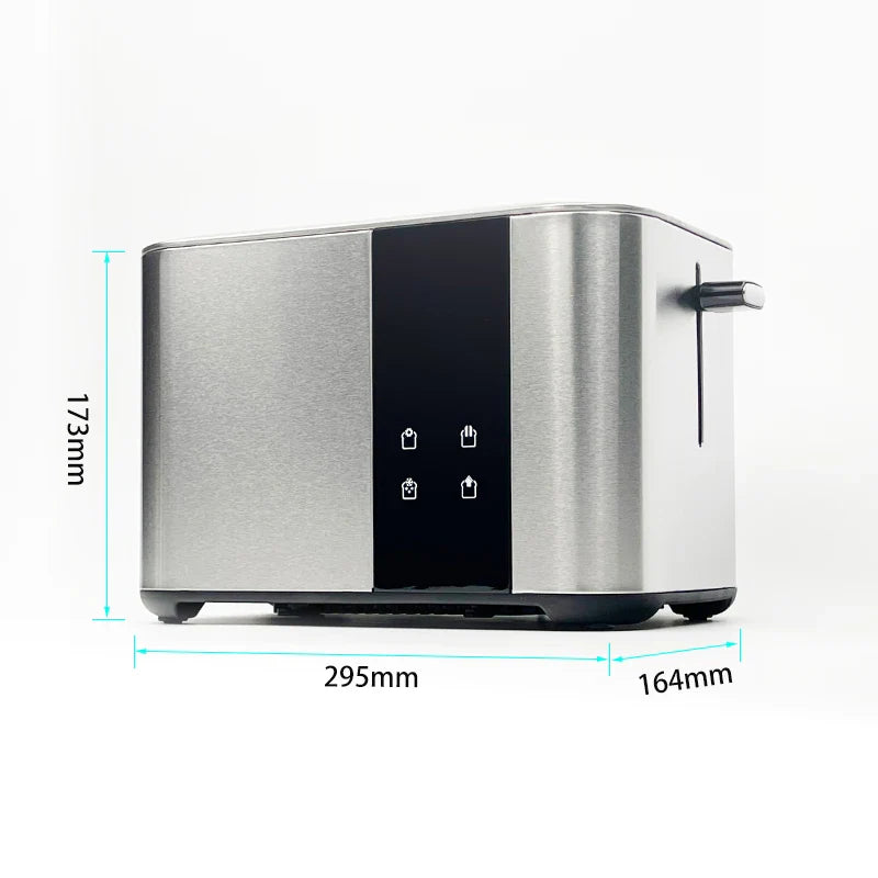 KTX-697875 Digital Touch Screen 2-Slice Toaster with Adjustable Settings