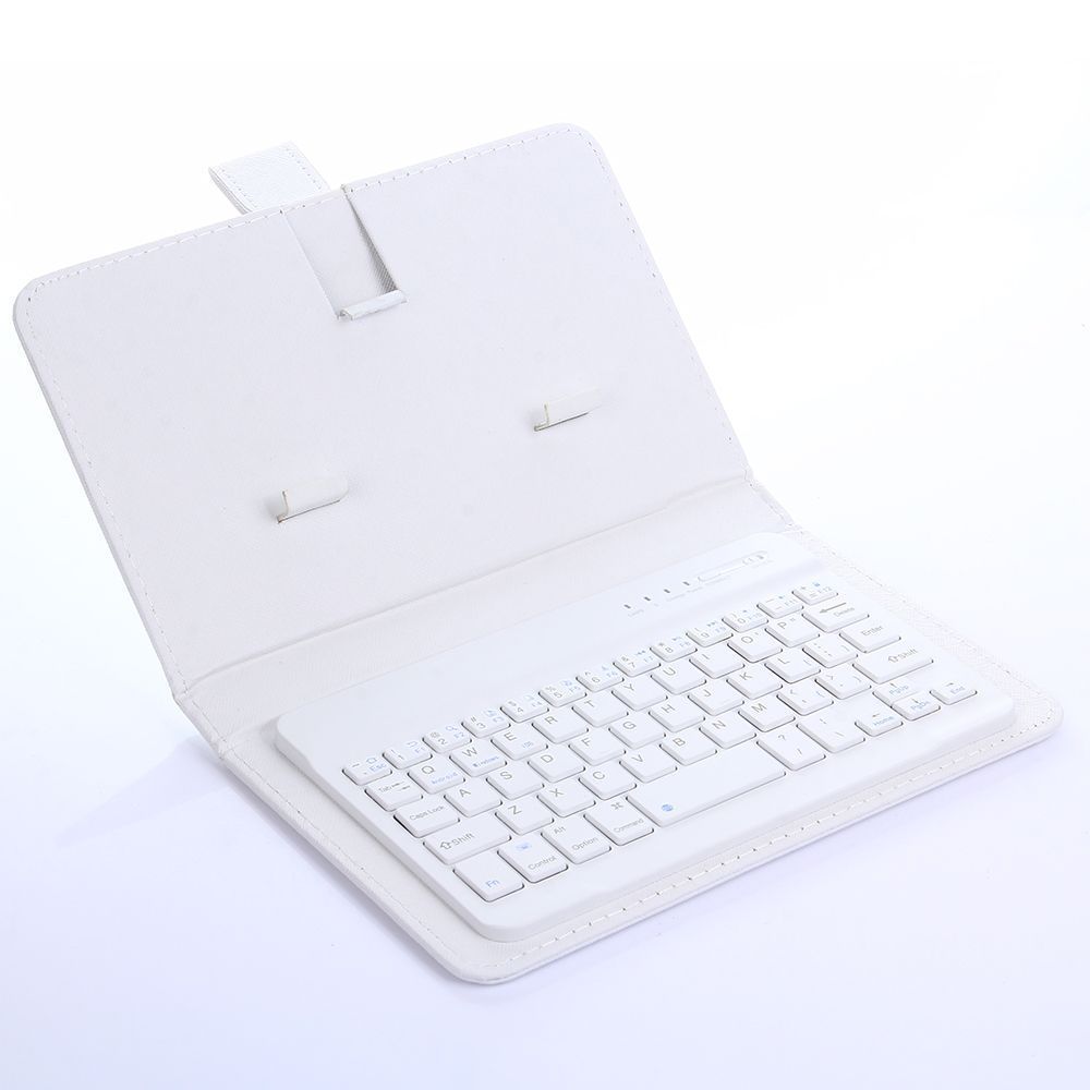 KTX-877331 Bluetooth Keyboard Holster for Mobile Phones, Universal Leather Case with Stand Function, Compatible with 4.5-6.8 Inch Devices