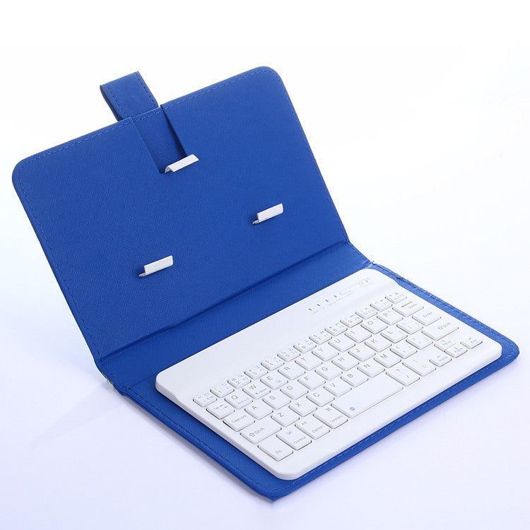 KTX-877331 Bluetooth Keyboard Holster for Mobile Phones, Universal Leather Case with Stand Function, Compatible with 4.5-6.8 Inch Devices