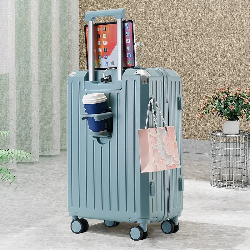 KTX-408211 4-Piece Travel Luggage Set with Antilock Brake System - Medium Suitcases in Matching Design