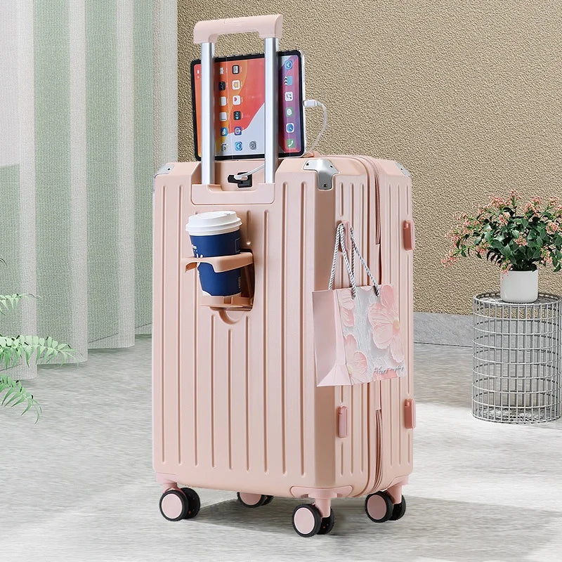 KTX-408211 4-Piece Travel Luggage Set with Antilock Brake System - Medium Suitcases in Matching Design